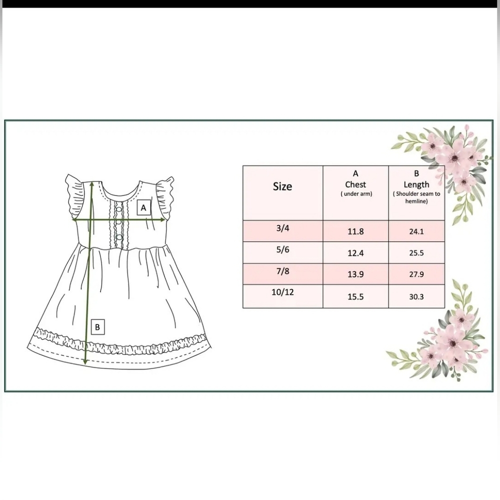 Adorable Sweetness Pink Blush Dainty Flower Button Ruffle Spring Dress Sz 10/12 - Picture 5 of 5